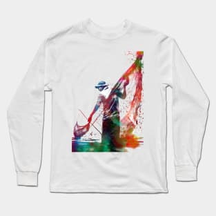 Fishing sport art #fishing Long Sleeve T-Shirt